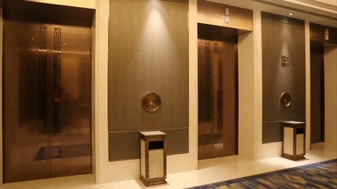 Walking Down A Hotel Corridor (2) Stock Footage 126892699