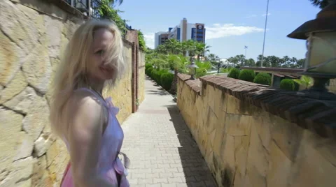 Walking down the provence. Stock Footage 49817119