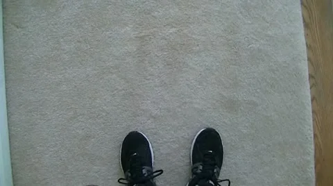 Walking Down Stairs Stock Footage 11735815