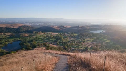 Walking Down Stone Steps from Dragon Mountain Summit 库存影片 341487339
