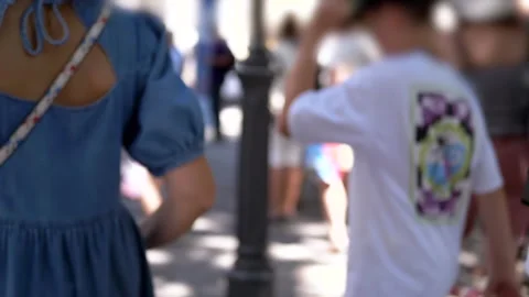 Walking Down the Street Stock Footage 293238894