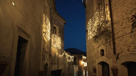 Walking Down The Town Ready For Christmas Stock Footage 289903264