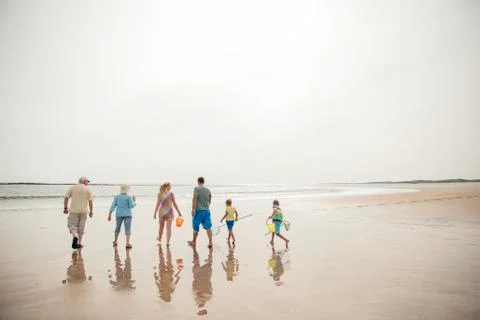 Walking Down to the Water's Edge Stockfoto's