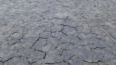 Walking on a dry river Stock Footage 136592837