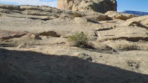 Walking up to the edge of a Cliff POV Stock Footage 1091893