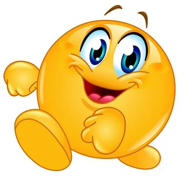 Walking emoticon Stock Illustration