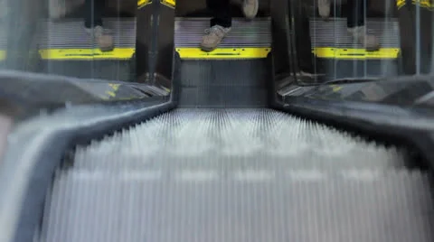 Walking up Escalator Video stock 24322315