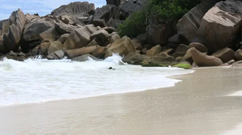 Walking on the exotic beach Stock Footage 36162520