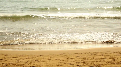 Walking feet on the beach Stock Footage 35573861