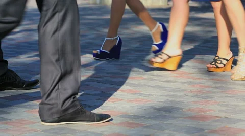 Walking feet Video stock 54088673