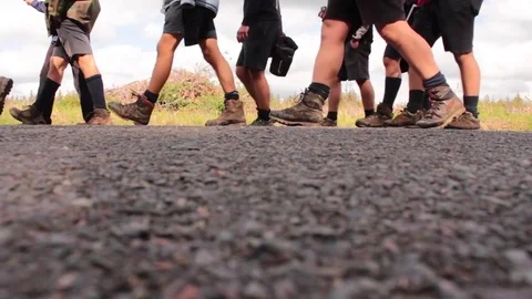 Walking feet Stock Footage 71614826