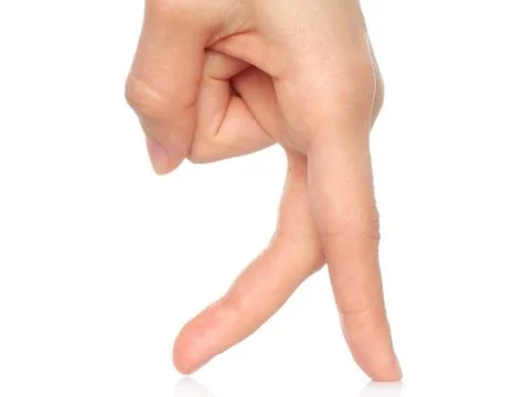 Walking fingers . Stock Photos