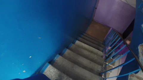 Walking from the first person. Stock Footage 60775693