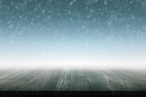 Walking in the foggy. Stock Illustration