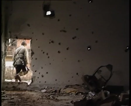 Walking in the front line Stock-Footage 8759667