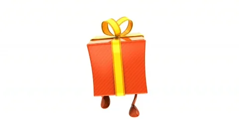 Walking Gift loop Video stock 266798