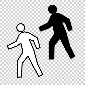 Walking going man Stock-Illustration