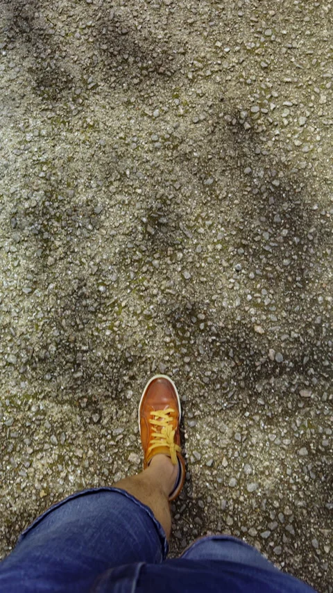 Walking on a Gravel Path Video stock 275689950