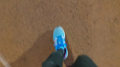 Walking on the ground Stock Footage 266697222