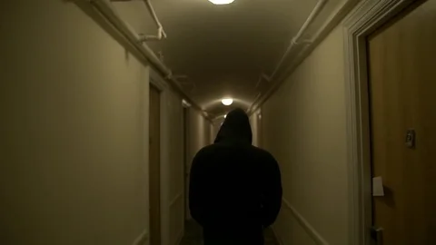 Walking in the Hallway 스톡 동영상 71134569