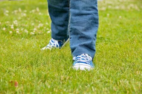 Walking is healthy Foto stock