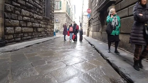 Walking hyper lapse in Firenze, Italy Stock Footage 127336493