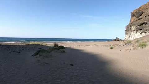 Walking to an idyllic beach Stock Footage 279178393