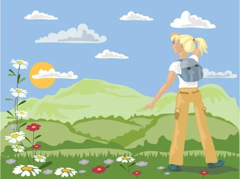 Walking Stock Illustration