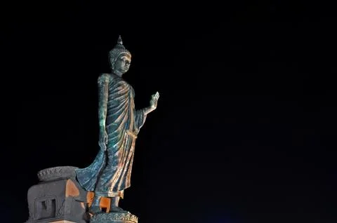 Walking image of Buddha posture Stock Photos