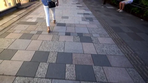 Walking image (Omotesando · Slavilizer used · 3 times speed) Stock Footage 71110870