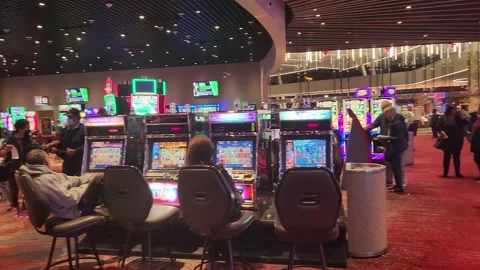 Walking Inside of Casino Machine Machine Casino Game Gambling Vidéo 229430129