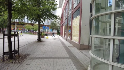 Walking inside the Dixi shopping centre Stock Footage 252997693