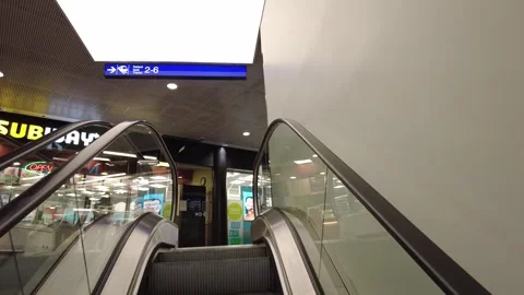 Walking inside the Dixi shopping centre Stock Footage 252998764