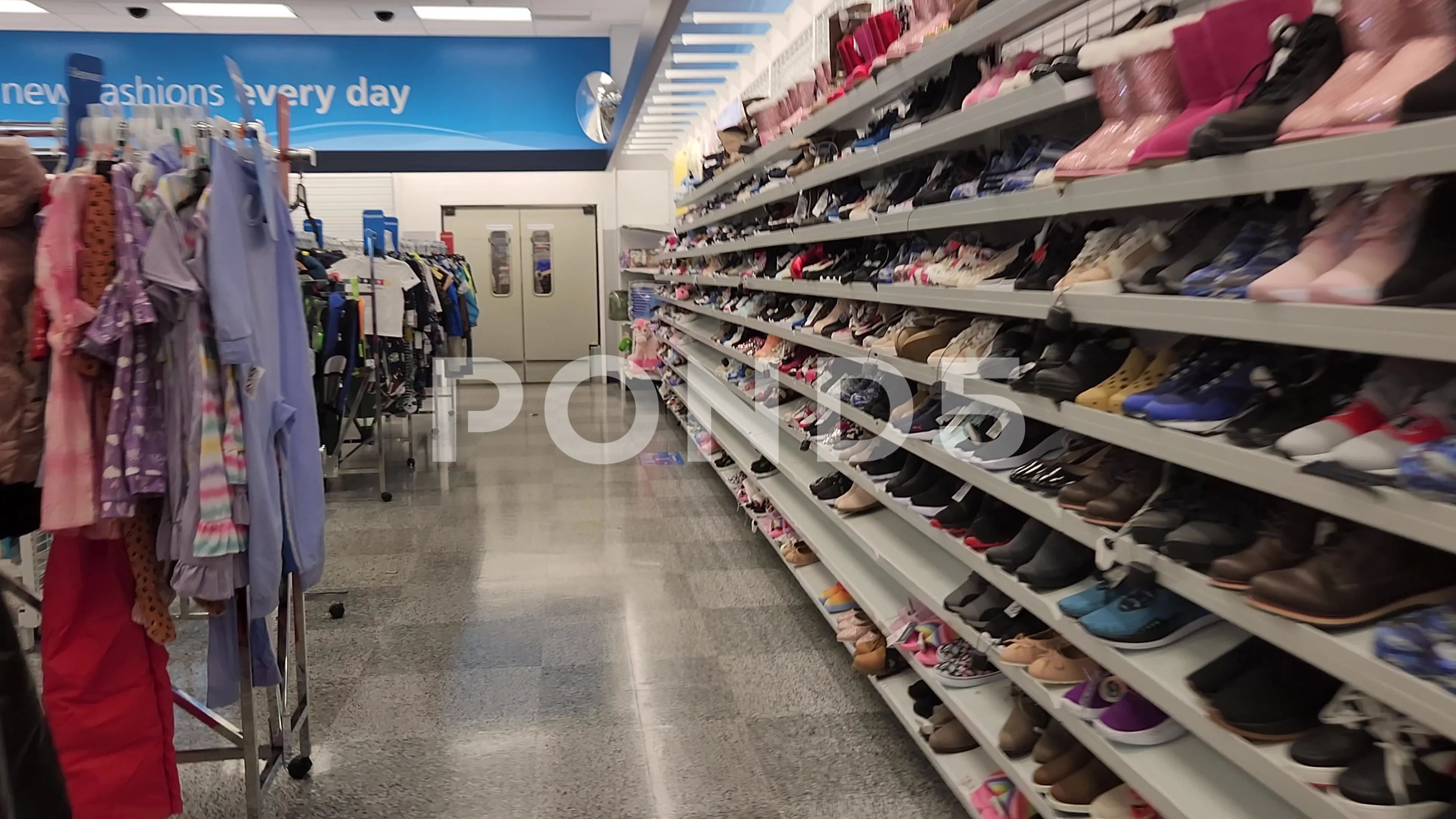 Walking Inside of Ross Retailer Store Stock Video Pond5