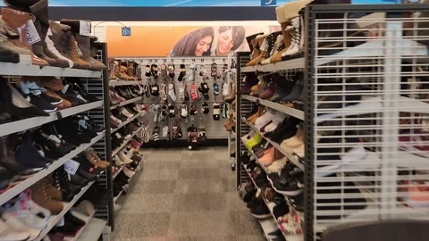 Walking Inside of Ross Store Retailer Stock Video Pond5
