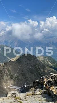 Walking in the Italian Alps Stock Photos
