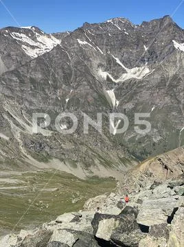 Walking in the Italian Alps Stock Photos
