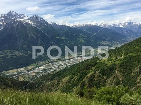 Walking in the Italian Alps Stock Photos