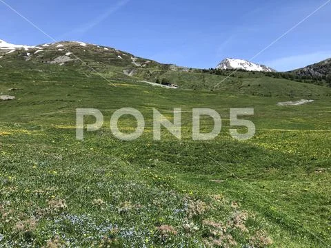 Walking in the Italian Alps Stock Photos