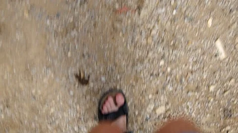 Walking legs of a man Stock Footage 40665979