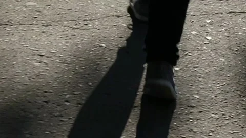 Walking Legs In the Street Stock Footage 171668340
