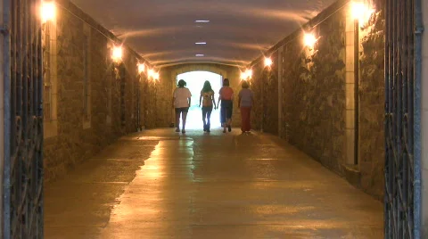 Walking into the light Stock Footage 482780