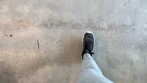 Walking looking down Stock-Footage 212466466