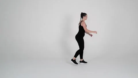 - Walking lunges Stock Footage 314193869