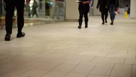 Walking in Mall Stock Footage 131180889