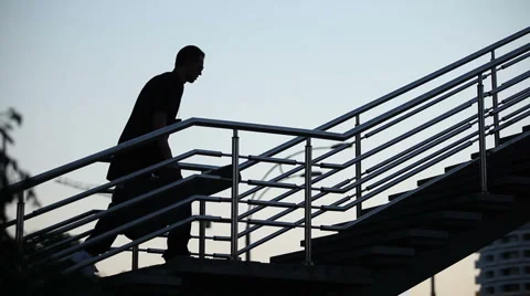 Walking man Stock Footage 2565671