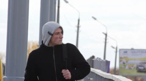 Walking man Stock Footage 32382662