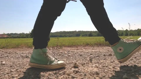 Walking man in nature Stock Footage 203763364