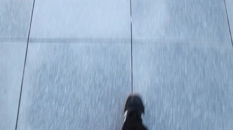 Walking Man From Way 스톡 동영상 68750923