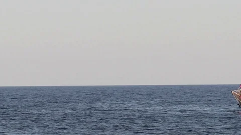 Walking a medieval ship Stock Footage 72772025